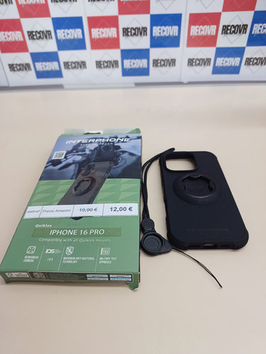 Funda iPhone 16 Pro para soporte moto Quiklox